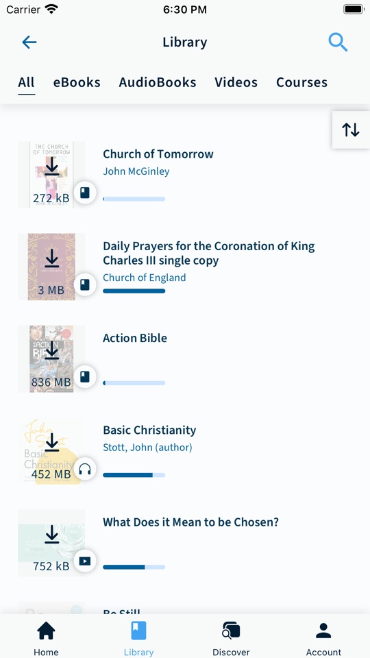 Christian360 app screen 2