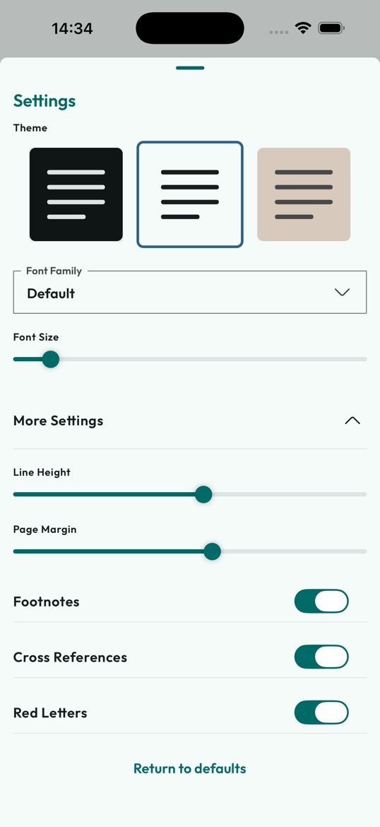 ESV-CE Catholic Bible app screen 3